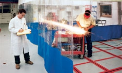 curtain goff walls booth accessories spray collision repair